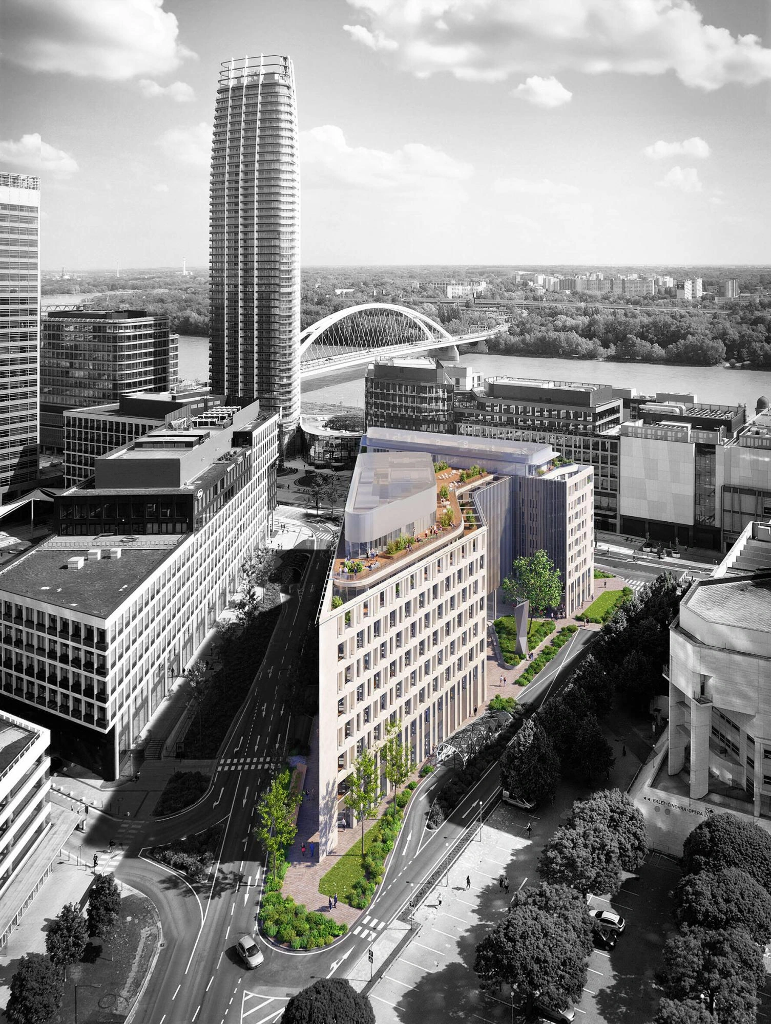 Vizualizácia projektu Ganz House v Eurovea City